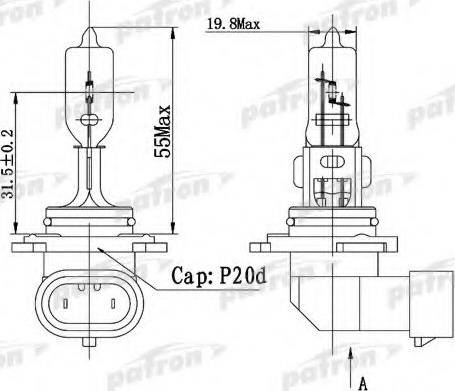 Patron PLHB3-12/60 - Ampoule, projecteur longue portée droxauto.com