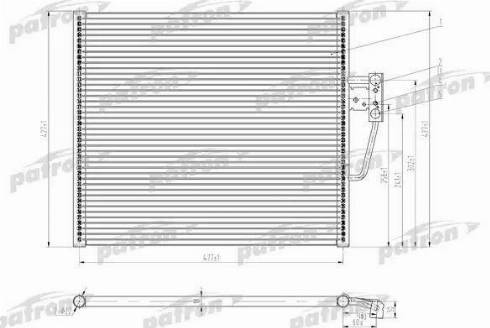 Patron PRS1054 - Condensateur, climatisation droxauto.com
