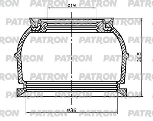Patron PSE6400 - Kit de réparation, rotule de suspension droxauto.com