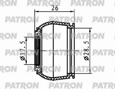 Patron PSE6407 - Kit de réparation, rotule de suspension droxauto.com