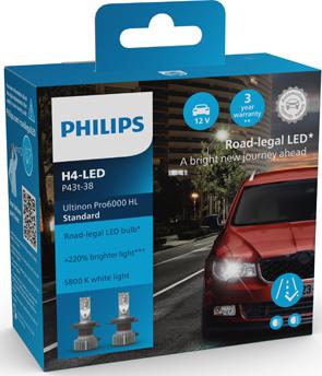 PHILIPS 11342U60SX2 - Ampoule, projecteur longue portée droxauto.com