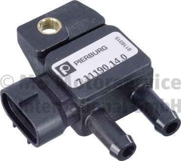 Pierburg 7.11190.14.0 - Capteur, pression des gaz échappement droxauto.com