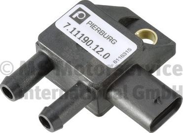 Pierburg 7.11190.12.0 - Capteur, pression des gaz échappement droxauto.com