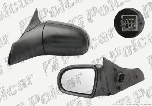 Polcar 5555514M - Rétroviseur extérieur droxauto.com