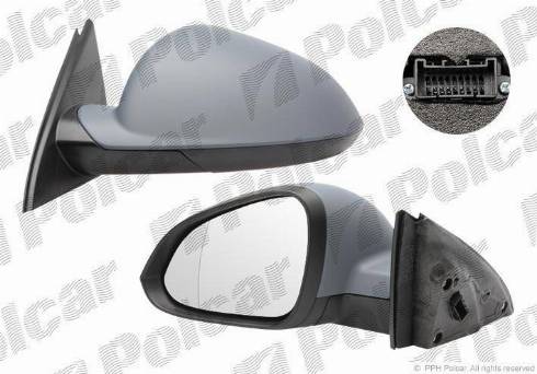 Polcar 5520514M - Rétroviseur extérieur droxauto.com