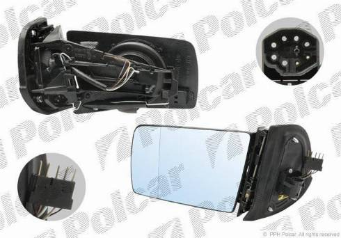 Polcar 5002525M - Rétroviseur extérieur droxauto.com