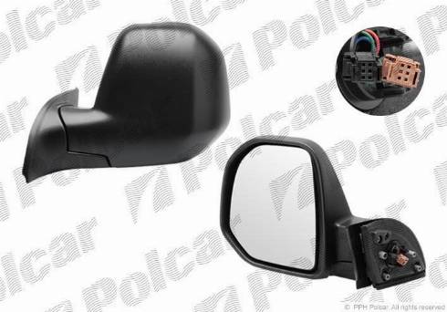 Polcar 5792513M - Rétroviseur extérieur droxauto.com