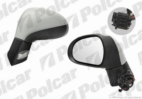 Polcar 5712514M - Rétroviseur extérieur droxauto.com