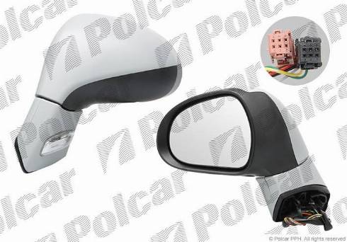 Polcar 5712515M - Rétroviseur extérieur droxauto.com