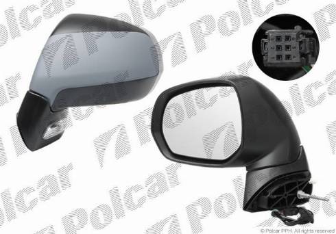 Polcar 5780514M - Rétroviseur extérieur droxauto.com