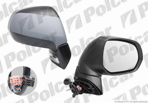 Polcar 5780524M - Rétroviseur extérieur droxauto.com