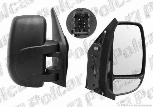 Polcar 6042525M - Rétroviseur extérieur droxauto.com