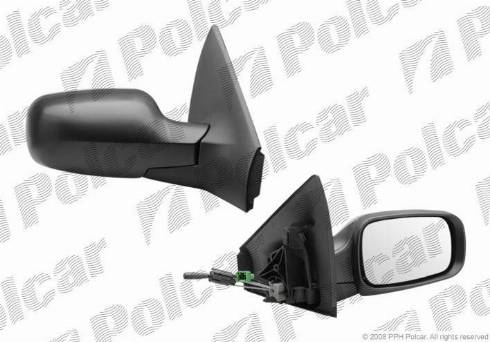 Polcar 6012521M - Rétroviseur extérieur droxauto.com