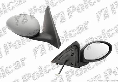Polcar 1404524M - Rétroviseur extérieur droxauto.com