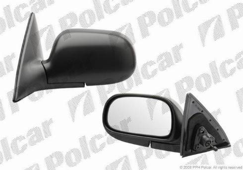 Polcar 8122511M - Rétroviseur extérieur droxauto.com