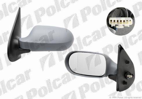Polcar 3006515M - Rétroviseur extérieur droxauto.com