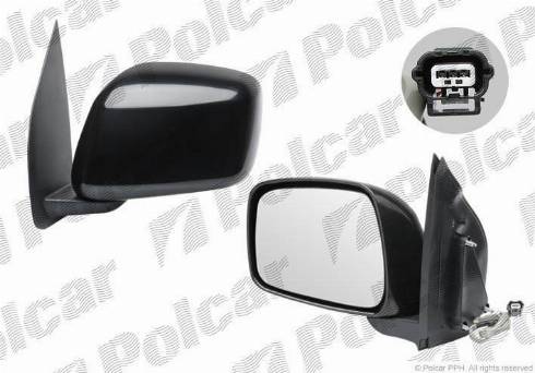 Polcar 2782514E - Rétroviseur extérieur droxauto.com