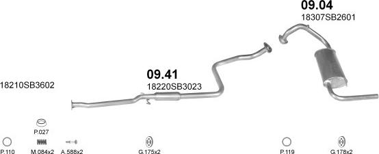 Polmo POLMO00101 - Échappement droxauto.com