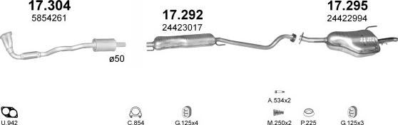 Polmo POLMO00363 - Échappement droxauto.com