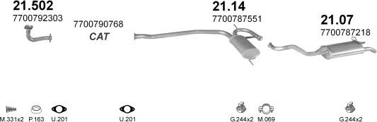 Polmo POLMO08665 - Échappement droxauto.com