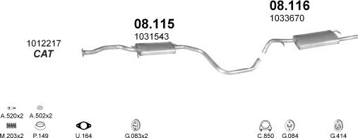 Polmo POLMO02964 - Échappement droxauto.com