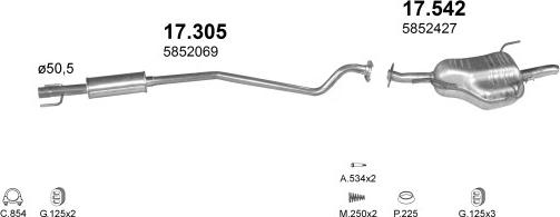 Polmo POLMO02154 - Échappement droxauto.com
