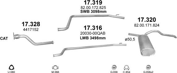 Polmo POLMO02158 - Échappement droxauto.com