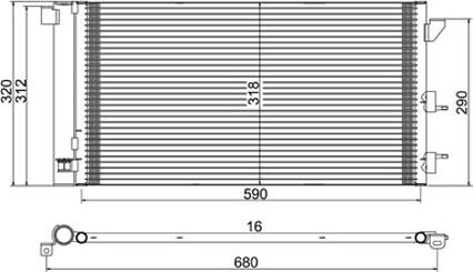 PowerMax 7110140 - Condensateur, climatisation droxauto.com