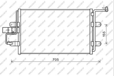 Prasco AD016C003 - Condensateur, climatisation droxauto.com