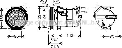 Prasco ALK107 - Compresseur, climatisation droxauto.com