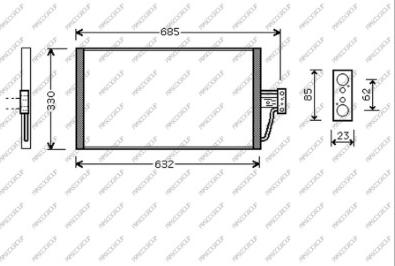 Prasco BM044C001 - Condensateur, climatisation droxauto.com