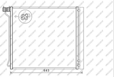 Prasco BM825C001 - Condensateur, climatisation droxauto.com