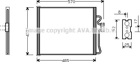 Prasco BW5185 - Condensateur, climatisation droxauto.com