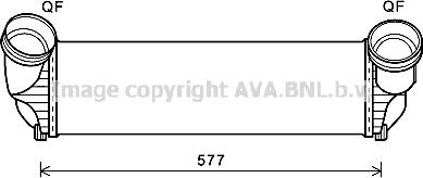 Prasco BWA4543 - Intercooler, échangeur droxauto.com