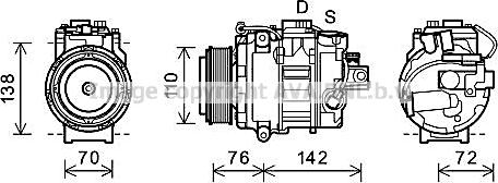 Prasco BWAK419 - Compresseur, climatisation droxauto.com