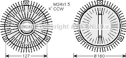 Prasco BWC324 - Embrayage, ventilateur de radiateur droxauto.com