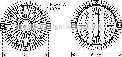 Prasco BWC322 - Embrayage, ventilateur de radiateur droxauto.com