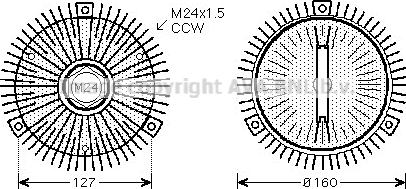 Prasco BWC327 - Embrayage, ventilateur de radiateur droxauto.com
