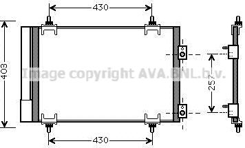 Prasco CNA5231D - Condensateur, climatisation droxauto.com