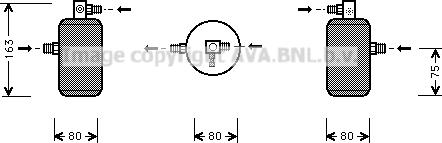 Prasco CND163 - Filtre déshydratant, climatisation droxauto.com