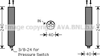 Prasco DND267 - Filtre déshydratant, climatisation droxauto.com