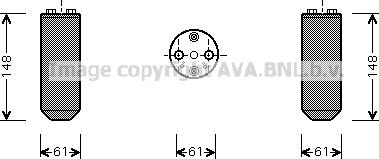 Prasco DND208 - Filtre déshydratant, climatisation droxauto.com
