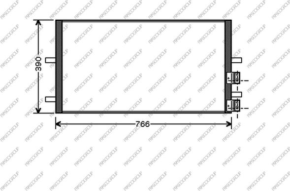 Prasco FD912C001 - Condensateur, climatisation droxauto.com