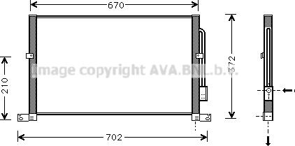 Prasco FD5302 - Condensateur, climatisation droxauto.com