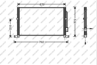 Prasco FD107C001 - Condensateur, climatisation droxauto.com