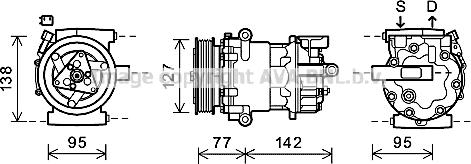 Prasco FDK469 - Compresseur, climatisation droxauto.com