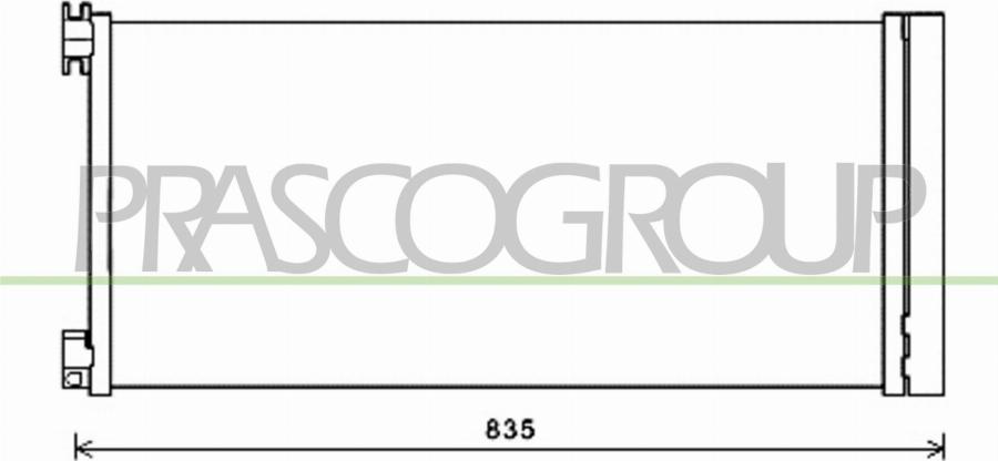 Prasco FT900C001 - Condensateur, climatisation droxauto.com