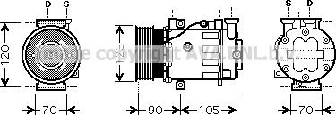 Prasco FTK361 - Compresseur, climatisation droxauto.com
