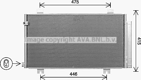 Prasco HD5325D - Condensateur, climatisation droxauto.com