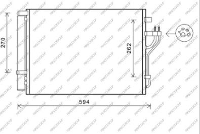 Prasco HN804C002 - Condensateur, climatisation droxauto.com